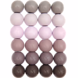 Rico Design 500229, Bois, Multicolore, Perle ronde, 24 pièce(s)