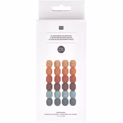 Rico Design 500230 perle Perle ovale Bois Multicolore 24 pièce(s)