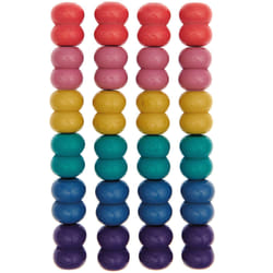 Rico Design 500231 perle Perle ronde Bois Multicolore 24 pièce(s)