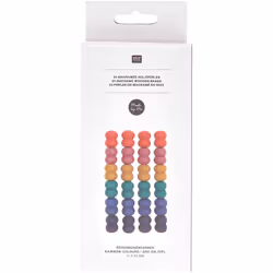 Rico Design 500231 perle Perle ronde Bois Multicolore 24 pièce(s)