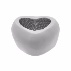 Rico Design 500283, Silicone, Cœur, Gris, Garçon/Fille, 33 mm, 56 mm