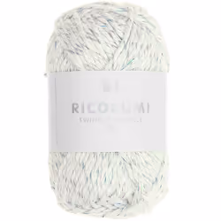 Rico Design Ricorumi Twinkly Twinkly, Artisanat, Blanc, Coton/Polyester, 52 m, 25 g, 1 pièce(s)