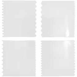 Rico Design 800026, Spatule à modeler, Polypropylène (PP), Blanc, 4 pièce(s)