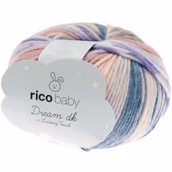 Laine Layette - RICO DESIGN - Baby Dream DK - Couleur Blossoms - 50 g - Douceur et Confort