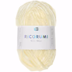 Rico Design Ricorumi Nilli Nilli, Jaune, Polyester, 65 m, 25 g, Lavage à la main, Ne pas javelliser