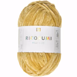 Rico Design Ricorumi Nilli Nilli, Jaune, Polyester, 65 m, 25 g, Lavage à la main, Ne pas javelliser