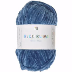 Rico Design Ricorumi Nilli Nilli, Bleu, Polyester, 65 m, 25 g, Lavage à la main, Ne pas javelliser