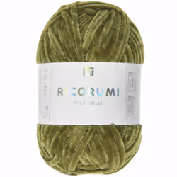 Rico Design Ricorumi Nilli Nilli, Olive, Polyester, 65 m, 25 g, Lavage à la main, Ne pas javelliser