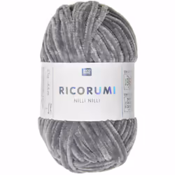 Rico Design Ricorumi Nilli Nilli, Gris, Polyester, 65 m, 25 g, Lavage à la main, Ne pas javelliser