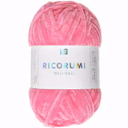 Rico Design Ricorumi Nilli Nilli, Rose, Polyester, 65 m, 25 g, Lavage à la main, Ne pas javelliser