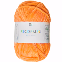 Rico Design Ricorumi Nilli Nilli, Orange, Polyester, 65 m, 25 g, Lavage à la main, Ne pas javelliser