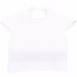 Rico Design 147022, Bavoir à manches, Blanc, Unisexe, Enfant, Monochromatique, 400 mm