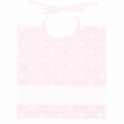 Rico Design 145033, Bavoir étanche, Rose, Unisexe, Enfant, Motif, Motifs à pois