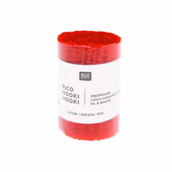 Rico Design Rico Hooki Hooki, Tapis, Rouge, 0,065 m, 70% Acryl, 30% Polyester, 1 pièce(s)