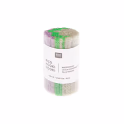 Rico Design Rico Hooki Hooki, Tapis, Vert, Lilas, Blanc, 0,065 m, 70% Acryl, 30% Polyester