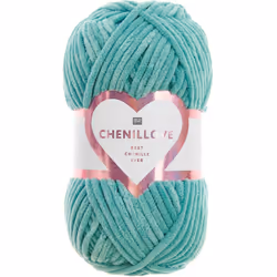 Rico Design Chenillove, Bébé, Turquoise, Polyester, 110 m, Polyester 100%, 100 g