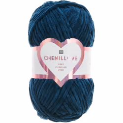 Rico Design Chenillove, Bébé, Bleu, Polyester, 110 m, Polyester 100%, Marine