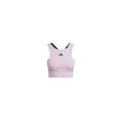 Brassière de Fitness Femme ADIDAS US SER CROP TOP Rose PE 2022 - Ceinture et taille élastiquée
