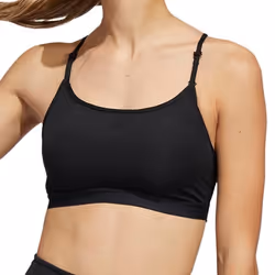 Brassière Noire Femme Adidas Aeroreact Ls - L A