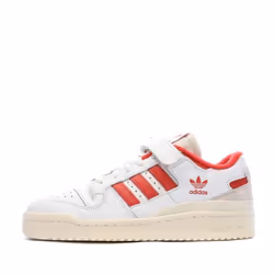 ADIDAS FORUM 84 LOW SNEAKERS BEIGE ROSSO DONNA GY5848 (38 - BEIGE)