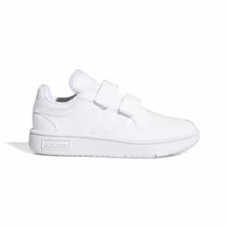 Baskets Adidas Hoops 3.0 - Enfant - Blanc - Scratch - Synthétique