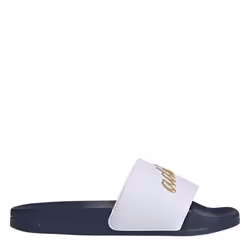 Claquettes Adidas Adilett pour femmes - Blanc/noir - Dessus synthétique