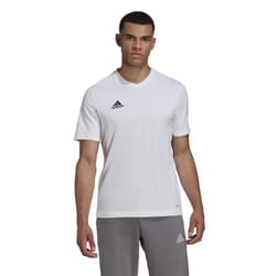 T-shirt ADIDAS Entrada 22 Blanc - Homme/Adulte - 100% polyester - Manches courtes - Col arrondi