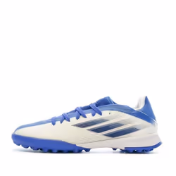 Chaussures de Futsal Bleu/Blanc Garçon Adidas X Speedflow.3 Tf J