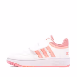 Chaussures pour Bébé - Adidas - Hoops 3.0 Cf I - Confortables - Faciles à enfiler - Blanc