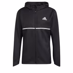 Veste de running - adidas - Own The Run - Noir/argent réfléchissant - Imperméable - Manches longues