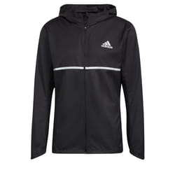 Veste de running - adidas - Own The Run - Noir/argent réfléchissant - Imperméable - Manches longues