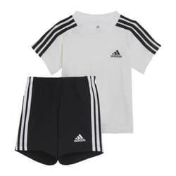 T-shirt enfant - Adidas - 3S Sport Set - Blanc - Manches courtes - 100% Coton
