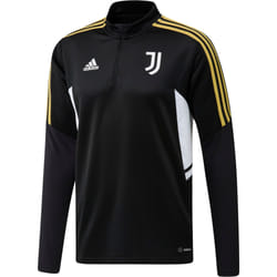 Sweat dentraînement joueur Juventus - Adidas - 2021.22 - Noir - Manches longues - Adulte