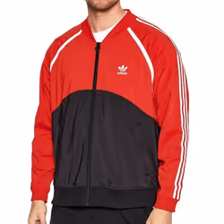 Veste Rouge/Noir Homme Adidas Track Top