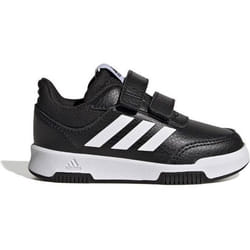 Baskets basses enfant Adidas Tensaur 3 en cuir noir à lacets