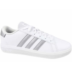 Chaussures de Running - ADIDAS - Grand Court 20 K - Blanc - Enfant Mixte - Terrain Synthétique
