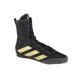 Chaussures de boxe Adidas Box Hog 4 Noir et Doré pour homme adulte