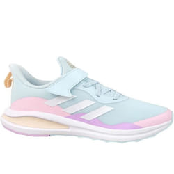 Baskets - ADIDAS - Fortarun EL K - Femme - Bleu - Lacets - Plat - Textile