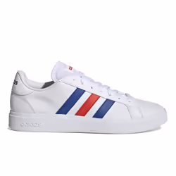 Chaussures de running Adidas Grand Court Base 2.0 pour homme - Blanc - Terrain sec