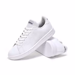 Chaussures Multisport - Adidas - Advantage Base GW2064 - Blanc - Homme - Coque en cuir