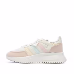 Baskets Rose/Blanche Fille Adidas Retropy F2 J GX9229