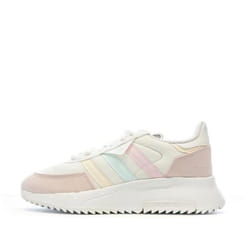 Baskets Rose/Blanche Fille Adidas Retropy F2 J GX9229