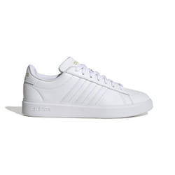 Baskets - ADIDAS - Grand Court - Blanc - Fille - Lacets - Tige Synthétique