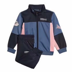 Survêtement Noir/Rose Fille Adidas Tracksuit