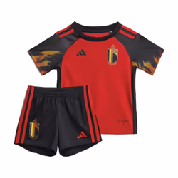 Tenue bébés Domicile Belgique en Rouge