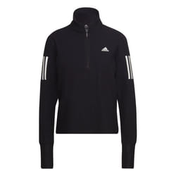 Sweat-shirt de running 1/2 Zip Own the Run en Noir