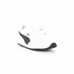 CHAUSSURES MULTISPORT SPORTIVE TEAR PUMA ST RUNNER V3 L V PS 384 905 07. POUR ENFANTS COULEUR BLANCHE