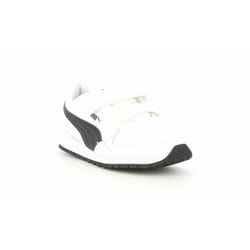 CHAUSSURES MULTISPORT SPORTIVE TEAR PUMA ST RUNNER V3 L V PS 384 905 07. POUR ENFANTS COULEUR BLANCHE