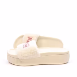 Claquettes Blanches/Roses Femme Puma Marshmal