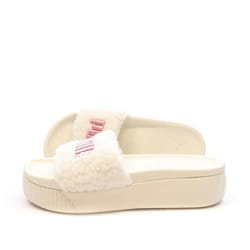 Claquettes Blanches/Roses Femme Puma Marshmal